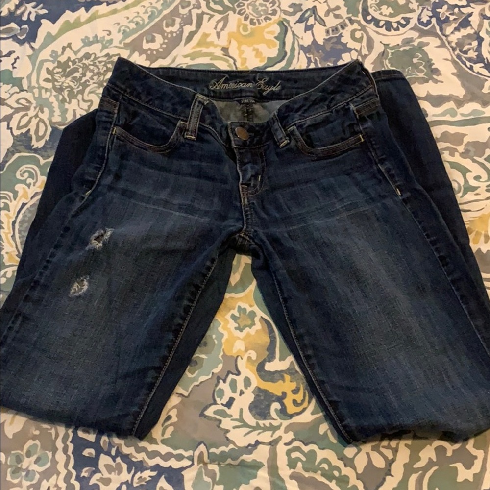 American Eagle ripped jeans